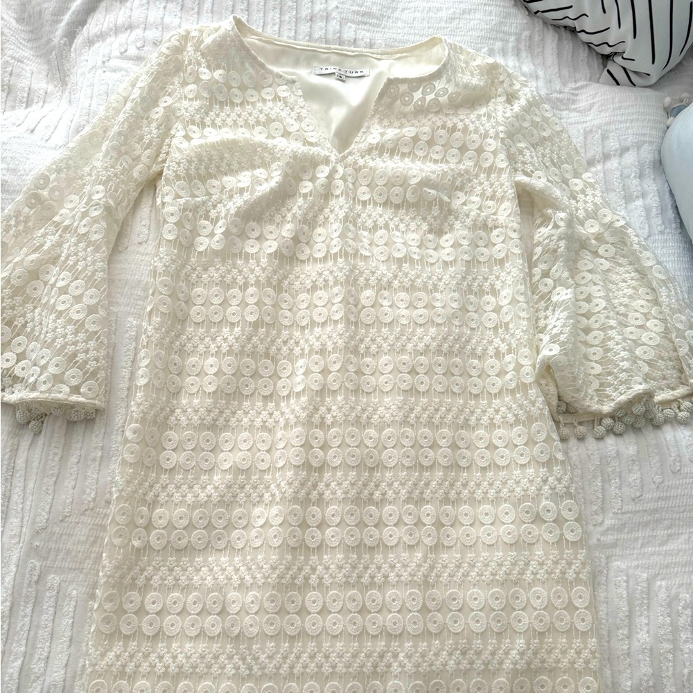 Detailed White Dress.